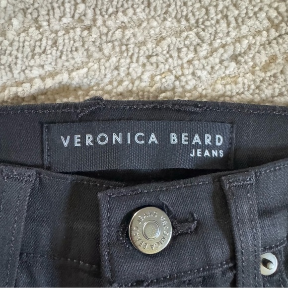 VERONICA BEARD Jeans Debbie Coated High Rise Skinny black crop high rise 25 / 0 - Picture 3 of 16